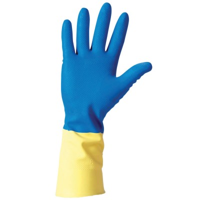 Guanti lattice/neoprene bicol. l