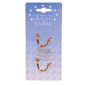 Gancio milano in blister 2 pezzi, mm.44, colore: oro