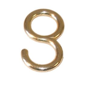 Gancio x tubo d.13 oro luc.(pz.100)