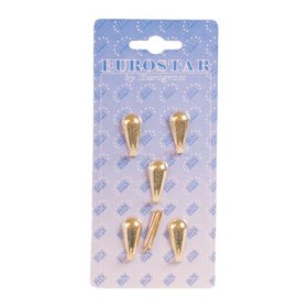 Gancio goccia dorato bl.5 pz. j050