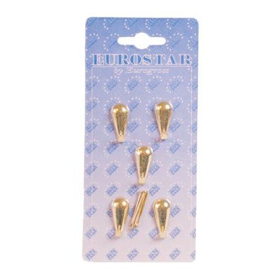 Gancio goccia dorato bl.5 pz. j050