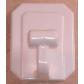 Ganci maxi plastica bianco (pz.30)