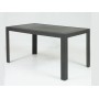 Tavolo Urano rettangolare in resina mis.140x80 color antracite.