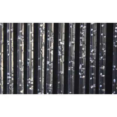 Tenda glitter 100x220 argento