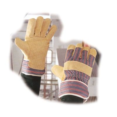 Guanti misto maiale e tela n31