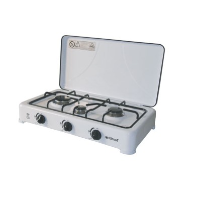 Fornello a gas 3 fuochi bianco