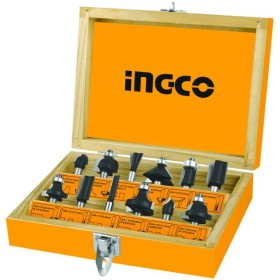 Set 12 frese per legno codolo 6mm