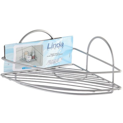 Mensola angolare 1rip. 22x11x22 in acciaio con trattamento antiruggine