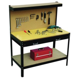 Banco da lavoro in metallo/mdf cm. 155H (totale) x 120L Portata: 150