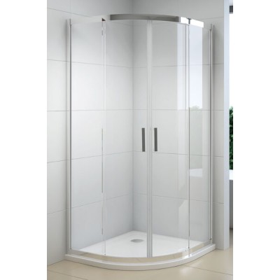 Box doccia tondo in vetro sabbiato-frost cm. 88x88