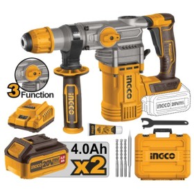 Tassellatore/demolitore 20V BL Motor c/2 batterie da 4ah+caricabatt.