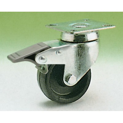 Ruota nyl.nera piast/gir+fren.d.50