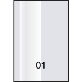 Profilo Rondbrill in pvc porcellanato h.2,50 dim.10x30(mm)bianco.