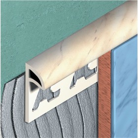 Profilo Ecorondmarm pvc marmorizzato luc.h.2,50 mis.10x25 travertino