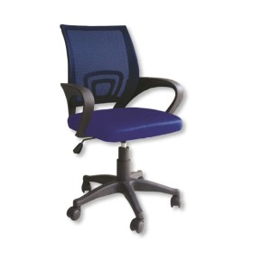 Poltrona giove con braccioli blu sky cm.60x61x90/98h