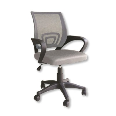 Poltrona giove con braccioli grigio chiaro cm.60x61x90/98h