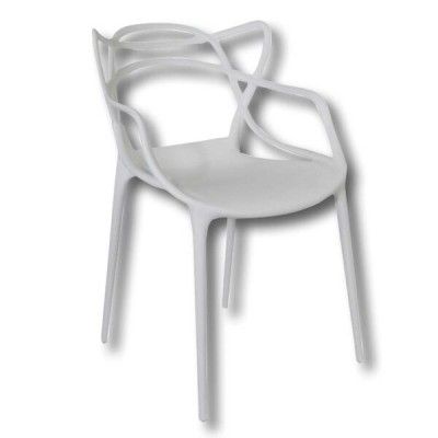 Sedia horn polipropilene cm.54x56x81h h.seduta cm.46 colore bianco