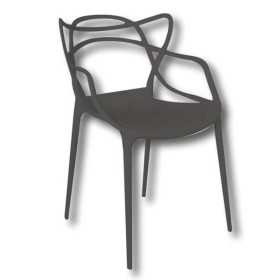 Sedia horn polipropilene cm.54x56x81h h.seduta cm.46 grigio antracite