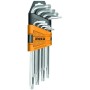 Set 9 chiavi torx c/foro extra lunghe