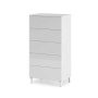 Cassettiera Loft 5 cassetti bianco lucido 61x40x117h