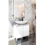Mobile bagno sotto lavello bianco lucido 60x40x63,5h