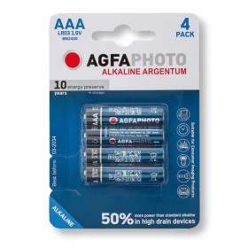 Batterie ministilo AAA Agfa Argentum Alcaline blister 4 pezzi