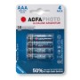 Batterie ministilo AAA Agfa Argentum Alcaline blister 4 pezzi