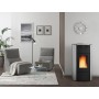 STUFA PELLET 20,3 KW RAFFAELLA IDRO H15 GRIGIO LUC