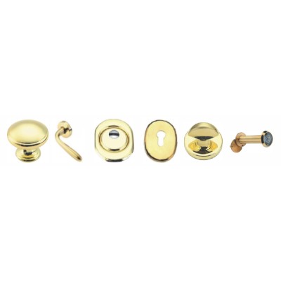 PORTA BLINDATA KIT ACCESSORI DX ORO LUCIDO