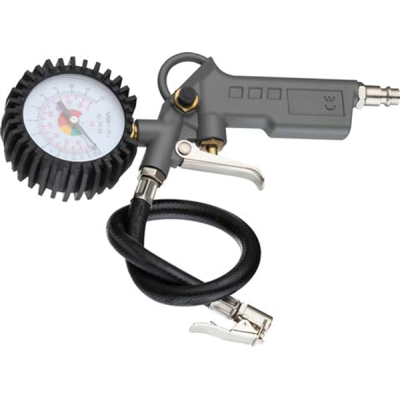 Pistola gonfiaggio con manometro attacco rapido