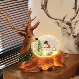 Renna natalizia glitter led l28,5