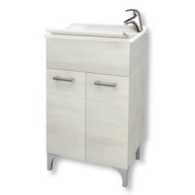 Mobile lavatoio cm.50x50x83H rovere bianco