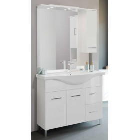 Mobile bagno venere cm.106x50x191H bianco lucido