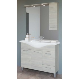 Mobile bagno venere cm.106x50x191H rovere grigio