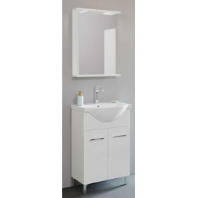 Mobile bagno venere cm.55x42x160H bianco lucido