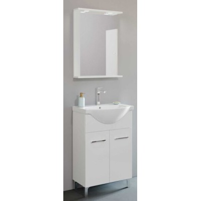 Mobile bagno venere cm.55x42x160H bianco lucido