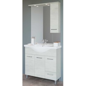 Mobile bagno venere cm.86x50x191H rovere grigio