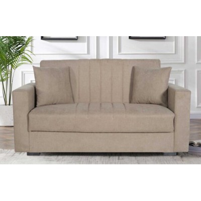 Divano Moon 2 posti tessuto beige brown
