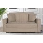 Divano Moon 2 posti tessuto beige brown