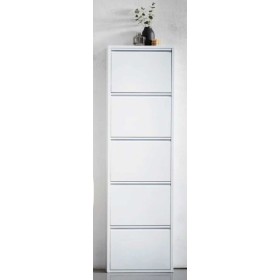 Scarpiera metallo verniciato 5 ante bianco opaco