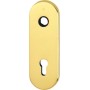 Placca Corta per Foro Yale Oro Lucido