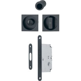 Kit per Porte Scorrevoli con serratura finutura nero opaco