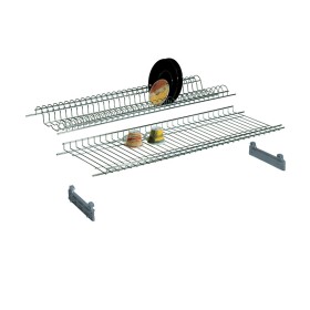 MENSOLA COLAPIATTI ACCIAIO CROM C/SUPP 56 CM