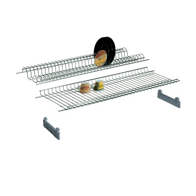 MENSOLA COLAPIATTI ACCIAIO CROM C/SUPP 56 CM