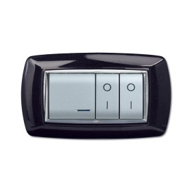 PLACCA LIFE LIVING PLAST NERO GLITTERING 4P