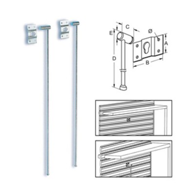 BL SICURA P/TAPPARELLA LEGNO METAL 58X500 MM