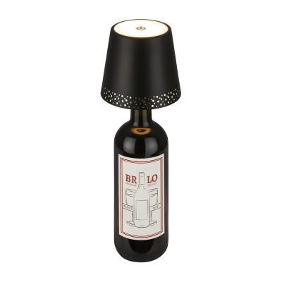 LAMPADA FLASKA P/MONTAGGIO SU BOTTIGLIA NERO