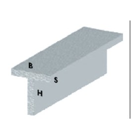 PROFILO ARGENTO H.100 CM T 30X15X1,5 MM**