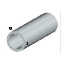 PROFILO ARGENTO H.200 CM TUBO TONDO 6X1 MM**