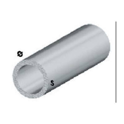 PROFILO ARGENTO H.200 CM TUBO TONDO 6X1 MM**